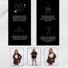 Two-Piece Linen Set: Blazer, Maxi Shorts, High Waist - Negro - Ver 8