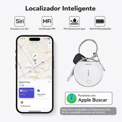 2 Rastreadores Inteligentes Para Llaves Mochilas Maletas Y Mascotas Rastreador Compatible Con Apple Buscar Para Perros Y Gatos Batería Reemplazable Resistente Al Agua IPX6 Y Control, Regalo del Día del Padre