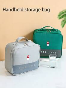 Portable Medical Storage Bag. Large Capacity First Aid Kit. Medical Storage Bag. Medical Supplies Organizer Bag - Ample Storage Space To Meet Travel And Home Emergency Needs - Ideal Choice For Outdoor Enthusiasts. It Can Also Be Used As A Travel Storage Bag, Makeup Bag Or Large Capacity Item Storage Bag. Suitable For Outings, Hunting, Hiking, Camping, Home Use And Emergency Situations. Essential Travel And Outdoor First Aid Kit. Available In Multiple Colors. - A - View 8