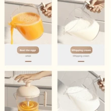Manual Press Cup-Style Multi-Functional High Capacity Egg Beater Mixer, New Model Foaming Cream Cake Baking - Baby Pink - View 11