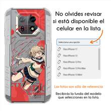 Funda Compatible con Ulefoné Jimiko Togga Liga de Vilanos May HIRÓ Acadamia Doku no IRÓo Anime Protector Carcasa Anticaídas a Prueba De Golpes TPU. - transparente - Ver 4