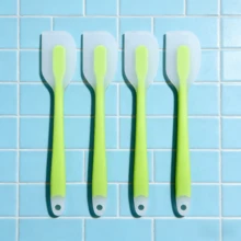Bộ thìa silicon nhà bếp, chịu nhiệt 450°F, dẻo dai, chống dính, không mối nối, dùng được trong máy rửa chén (Xanh lá cây/Xanh da trời/Hồng, 2/4 bộ) - Màu xanh chanh - Xem 14
