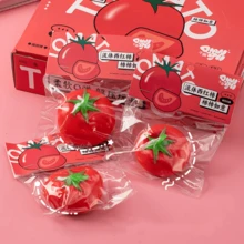 创意番茄挤压玩具，减压软绵绵逼真水果玩具 - 彩色 - 查看 3