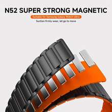 磁吸式可调节运动表带 - 20mm/22mm 表带,兼容华为 Watch GT 5 Pro GT5 GT4 GT3 GT2/Watch 4 Pro/3 Pro,小米 Watch 2 Pro S4 S3 S2 S1 Color 2,Forerunner 935/945/945 LTE/955/955 Solar/965,Fēnix 7/Fēnix 7 Pro/Fēnix 8/S70/MARQ Gen2,Galaxy Watch 7/6/5/4 经典表带 时尚替换表带 - 星光橙色 - 查看 5