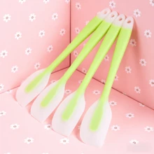 [2/4 Packs]Premium Silicone Spatula Set, 450°F Heat Resistant Flexible Turner - Non-Stick Seamless Scraper For Baking, Cooking - Dishwasher - (Lime) - Lime Green - View 2