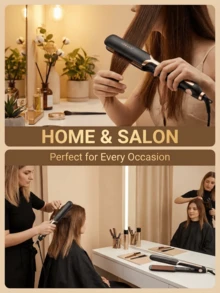 SOKANY1906 2-In-1 Hair Straightener & Curler, Negative Ion Steam Hair Straightener With Ceramic Plates - EU C Type Plug(220-240V) - View 11