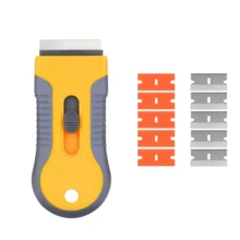A Set Of 11 Stainless Steel Blade Ceramic Stove Scrapers, Suitable For Cleaning Electromagnetic Stove Surfaces And Ceramic Surfaces, Plastic Stove Surfaces, Glass Cleaning Tools, Multifunctional Light Removal Scrapers, Double Headed Light Removal Small Scrapers, Easy To Use And Clean - A - View 10