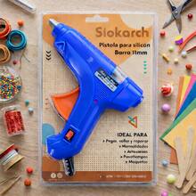 Pistola de silicón con Interruptor de corriente  Calentador de pegamento Multifuncionales Manualidades - Multicolor - Ver 25