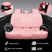 Car Seat Covers,Universal Fit For Most Cars,SUVs And Sedans,Waterproof PU Leather Cushions, 5 Seats / 2 Seats Protectors - Five Seats - View 7