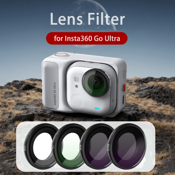 Bộ lọc ống kính Insta360 GO Ultra, nhiều lớp phủ/kính quang học/khung hợp kim nhôm, nhiều loại có sẵn | Thiết kế khóa nhẹ, dễ lắp đặt | Chụp ảnh Vlog thể thao | Phụ kiện chụp ảnh du lịch | Bộ lọc sáng tạo cho lễ hội, tiệc tùng và đám cưới | Phụ kiện chụp ảnh bãi biển mùa hè