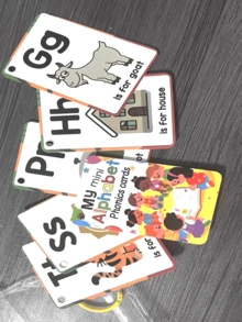 26pcs English Learning Phonics Flashcards, Letter Pronunciation Learning Cards, Letter Word Cards, Early Education Cards, Letter Workbook, English Beginner Basic Learning Kindergarten Teaching Aids, Literacy Cards, Literacy Book, Suitable For Toddler Early Learning, Children Early Education, Teacher Teaching Aids, Home Teaching, Children Learning Gift, Holiday Gift - Multicolor - View 10