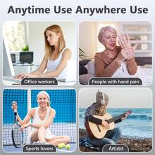 新款USB充电式智能手部按摩器，5档强度调节，3种模式可选，并具备加热功能。符合人体工学设计，贴合手掌和手指，是父亲节、母亲节、圣诞节的理想礼物，也是居家必备电器。 - 灰色 - 查看 7