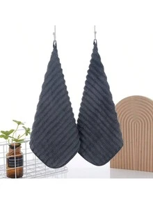 Bộ 5 khăn mềm cao cấp - Khăn tay siêu thấm hút, nhanh khô - Đa năng 11.8*11.8 inch, dùng trong nhà tắm và sinh hoạt hàng ngày - Vật dụng thiết yếu cho gia đình, không bị rụng lông, có móc treo, thích hợp cho ngoài trời, nhà bếp và du lịch - Nhiều màu - Xem 21