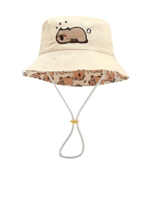 1pc Kids Boys/Girls Dinosaur Print Quick-Dry Breathable Sun Hat - 1PC - View 13