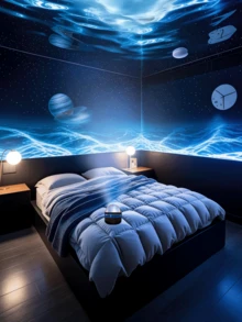 USB Wave Projector With Ripple Effect, Gives A Soothing Wavy Ambiance, Suitable For Toys, Gifts, Birthday Presents, Game Room, Bedroom, Living Room - Multicolor - View 7