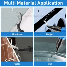 LIBRATON Deburring Tool With 11 Extra High Speed Steel Blades, Works On Metal, Resin, 3D Printed Plastic Edges, PVC Copper Pipes, Deburring Tool (11x BS1010 Or 2x BK3010 3x BS1018 6x BS1010), 360 Degree Rotary Head - A - View 8