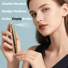 5pcs Stainless Steel & Glass Refillable Perfume Spray Bottle Set - Includes 4pcs Perfume Decanting Tools, 10ml Double-Ended Dual-Use Roller Ball Perfume Spray Bottle, Leak-Proof Design - Multicolor - View 5