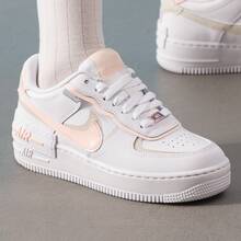 Nike Air Force1 shadow Low Shadow 舒適輕盈百搭休閒 低筒 板鞋 女款 白色 - 白粉紅色 - 查看 9