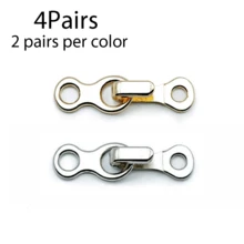 2/4/6/8 Pairs Alloy Invisible Hook And Eye Fasteners, Collar Hooks, Pant Hooks, Leather And Fur Coat Hooks, Anti-Exposure Clasps - Multicolor - View 23