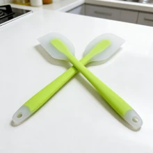 [2/4 Packs]Premium Silicone Spatula Set, 450°F Heat Resistant Flexible Turner - Non-Stick Seamless Scraper For Baking, Cooking - Dishwasher - (Lime) - Lime Green - View 5