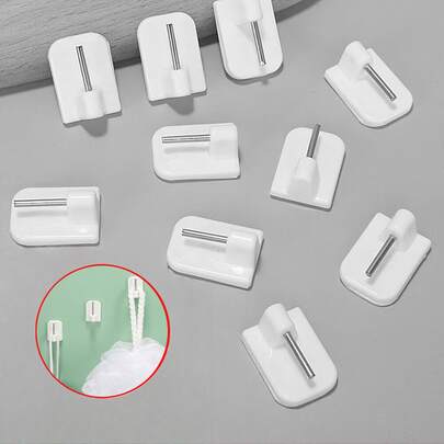 Móc dán đa năng dùng cho thanh rèm, giá treo đồ ở cửa, cửa sổ, giá treo khăn tắm, giá treo tường, kẹp dán chịu lực cao, móc dán tái sử dụng không gây hư hại cho phòng ngủ, nhà bếp, móc trong suốt chống thấm nước cho nhiều không gian trong nhà.