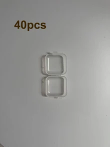 Caja de almacenamiento de joyas mini, caja de plástico transparente adecuada para pulseras de perlas y accesorios pequeños - transparente - Ver 10