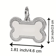 Luxury Fashion Pet Collar, Classic Hip-Hop Cool Zinc Alloy Cuban Chain Necklace With Rhinestone Bone Pendant, Adjustable Size Suitable For Cats And Dogs - Multicolor - View 5