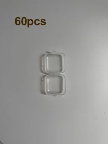 Caja de almacenamiento de joyas mini, caja de plástico transparente adecuada para pulseras de perlas y accesorios pequeños - transparente - Ver 9