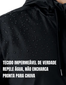Vasco RJ Men's Waterproof Windbreaker Jacket, Lightweight Tactel, Ideal For Everyday Use And Hiking - Black - View 4