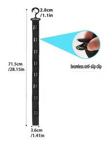 8槽多功能帽架，可收纳8顶棒球帽，适合悬挂在衣柜门/墙上，有灰色和黑色可选，是展示和整理帽子的理想之选，棒球帽爱好者的完美之选，必备的家居收纳方案，也是馈赠亲朋好友的绝佳礼物。 - 彩色 - 查看 15