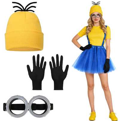 3pcs Set: Hat, Gloves, Glasses, Suitable For Halloween Costume Props, Cosplay, Party Atmosphere Decoration, Fashion Gift For Holidays, Valentine's Day, School, Role-Playing, Festival Parties, Etc.