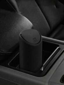 1pc ABS Base Silicone Car Trash Can, Removable & Multi-Functional, Mini Storage Box For Keys, Phones, Coins, Anti-Slip Design Fits Cup Holder & Dashboard - Vehicle-mounted Trash Cans - View 6