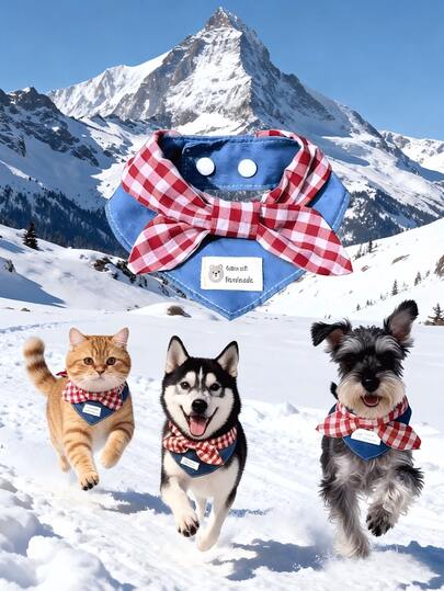 Yếm ăn cho thú cưng màu đỏ kẻ caro dễ thương, làm từ vải mềm mại, thoáng khí, phù hợp cho chó và mèo nhỏ từ 3-11kg! Kích cỡ: S/M/L, thiết kế khóa điều chỉnh dễ dàng, có thể dùng làm yếm thấm nước dãi hoặc phụ kiện hàng ngày. Lý tưởng cho những chuyến đi dạo ngoài trời, chụp ảnh và những dịp đặc biệt để thú cưng của bạn nổi bật.