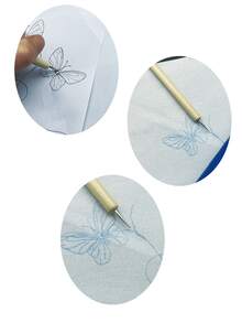 1 Set Clay Carving Tool Kit, Stamps, Dotting Tools, DIY Art Crafts, Wooden Handle, Non-Electric - Iron Pen - View 8