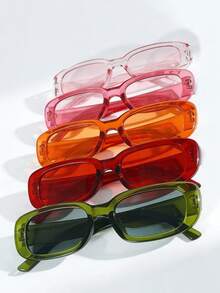 Multicolor Retro Fashion Eyeglasses Set, Suitable For Daily Wear - Multicolor - View 4