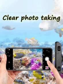 10个装透明通用防水手机袋，防水手机干袋，防水手机壳，触屏防水手机袋，游泳防水手机壳，PVC手机袋，密封手机袋，沙滩防水手机壳，游泳防水手机干袋，沙滩旅行必备 - 彩色 - 查看 7