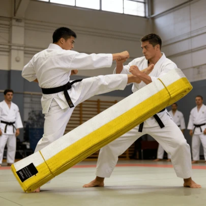 9 Niveles Cinturón de Taekwondo/Judo/Karate, de Blanco a Amarillo para Graduación
