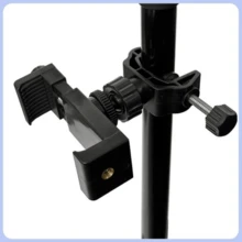 Camera Tripod Mount Clip With 1/4" Screw, Adjustable 45° Tilt Holder For Camera And Digital Camera, Tripod Camera Clamp Compatible With Standard Tripods And Microphone Stands, Portable Camera Accessory Mount For Photography, Recording And Content Creation - View 1