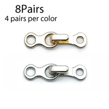 2/4/6/8 Pairs Alloy Invisible Hook And Eye Fasteners, Collar Hooks, Pant Hooks, Leather And Fur Coat Hooks, Anti-Exposure Clasps - Multicolor - View 17