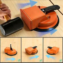 Heavy Duty Iron Floor Gap Filler Suction Tool + 3pcs Striking Pad - Reinforced Suction Cup Applicable For Tile Shims, Wood Grain, PVC, Tile, Glass Floor - Professional Home Tool Kit Floor Tool Set - 1 Set (1 Suction Cup Tool + 3 Tapping Pads) - View 6