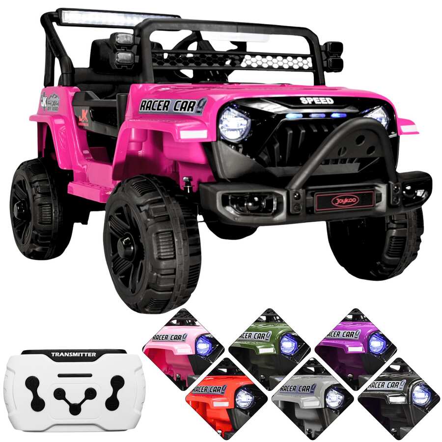 Joykoo Camioneta Montable Electrica para Niños Control Remoto 12v - Rosa - Ver 1