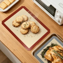 1/2pcs 42cm*29.5cm Silicone Baking Mat - Reusable Silicone Baking Mat Non-Stick Baking Supplies, Easy To Clean, Suitable For Oven Use, Biscuits, Macarons, Pastries - - - View 2