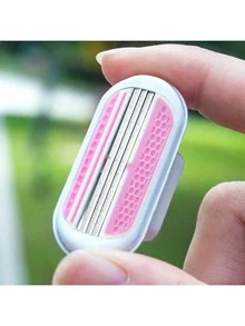 Manual 1 Grip + 4/8 Blade Female Hair Removal Gift For Girls, Essential Travel Item (Blade Body + Head + Storage Box), Barber Shop Beauty Travel Essentials Travel Accessories Travel Necessities, Beach Vacations, Summer Holidays, School Supplies - Upgraded Version - View 5