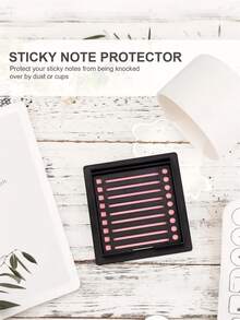 1x Sticky Note Holder With Templates - Sticky Note Template Organizer & Quick-Line Marking Dispenser - A - View 7