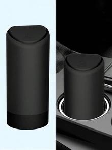 1pc ABS Base Silicone Car Trash Can, Removable & Multi-Functional, Mini Storage Box For Keys, Phones, Coins, Anti-Slip Design Fits Cup Holder & Dashboard - Vehicle-mounted Trash Cans - View 12