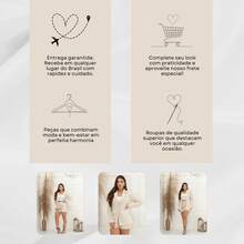 Two-Piece Linen Set: Blazer, Maxi Shorts, High Waist - Beis - Ver 8