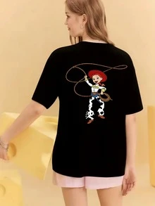 Disney Men T-Shirts - 黑色-女 - 查看 2