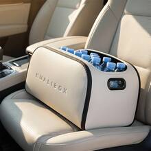 Inspired By Luxurious Leather Texture Car Storage Box, Front Passenger Seat Spacious Opening Storage Cube, High Capacity Luxury Car Interior Storage Box, Multifunctional Car Storage Essential - Multicolor - View 13