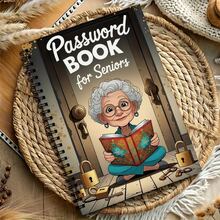 1pc Password Organizer Notebook | Secure Account Login Record Book, Suitable For Home/Office, Practical Gift For Elders - Multicolor - View 8