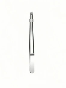 Horizontal Textured Eyebrow Tweezers, Angled Eyebrow Hair Removal Tool, Beauty Shaping Eyebrow Grooming Tool, High Quality Stainless Steel Eyelash Tweezers - Tweezers - View 7